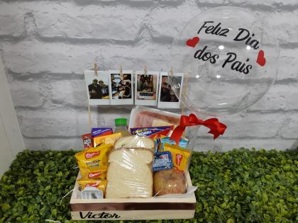 CESTA DE CAF� DA MANH� DIA DOS PAIS VARAL DE FOTOS