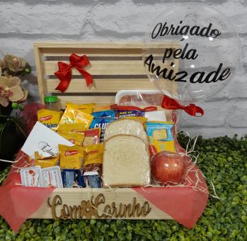 CESTA DE CAF� DA MANH�  AMIZADE � TUDO