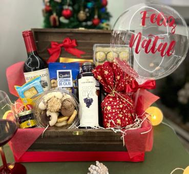 CESTA DE NATAL MUITA LUZ NESSE NATAL