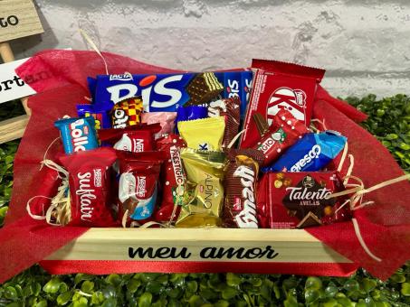 CESTA DE CHOCOLATE VALENTINES