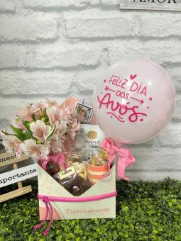 CESTA DE DIA DOS AV�S ABRA�O E FLORES