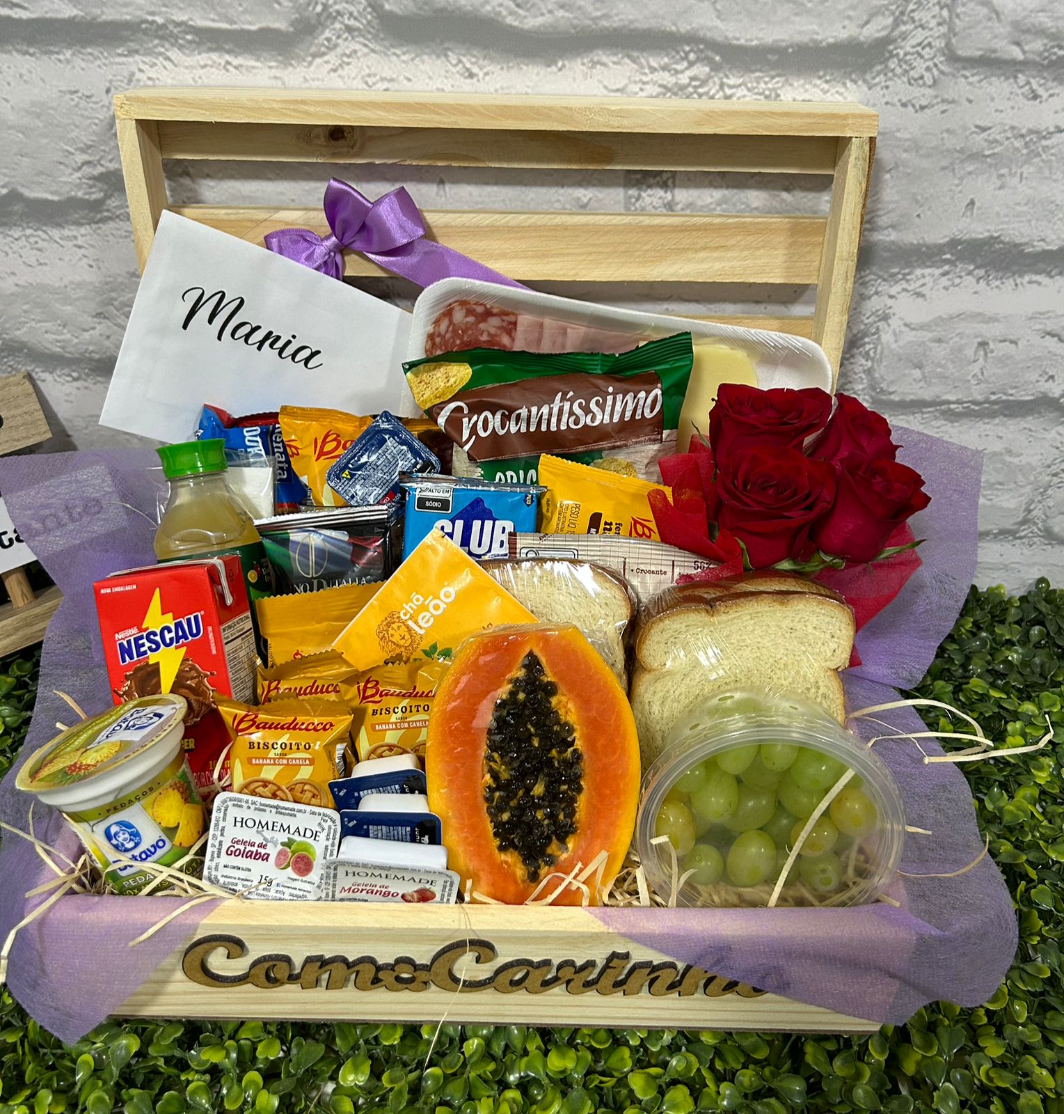 CESTA DE CAF� DA MANH� PURA ELEGANCIA NO LIL�S