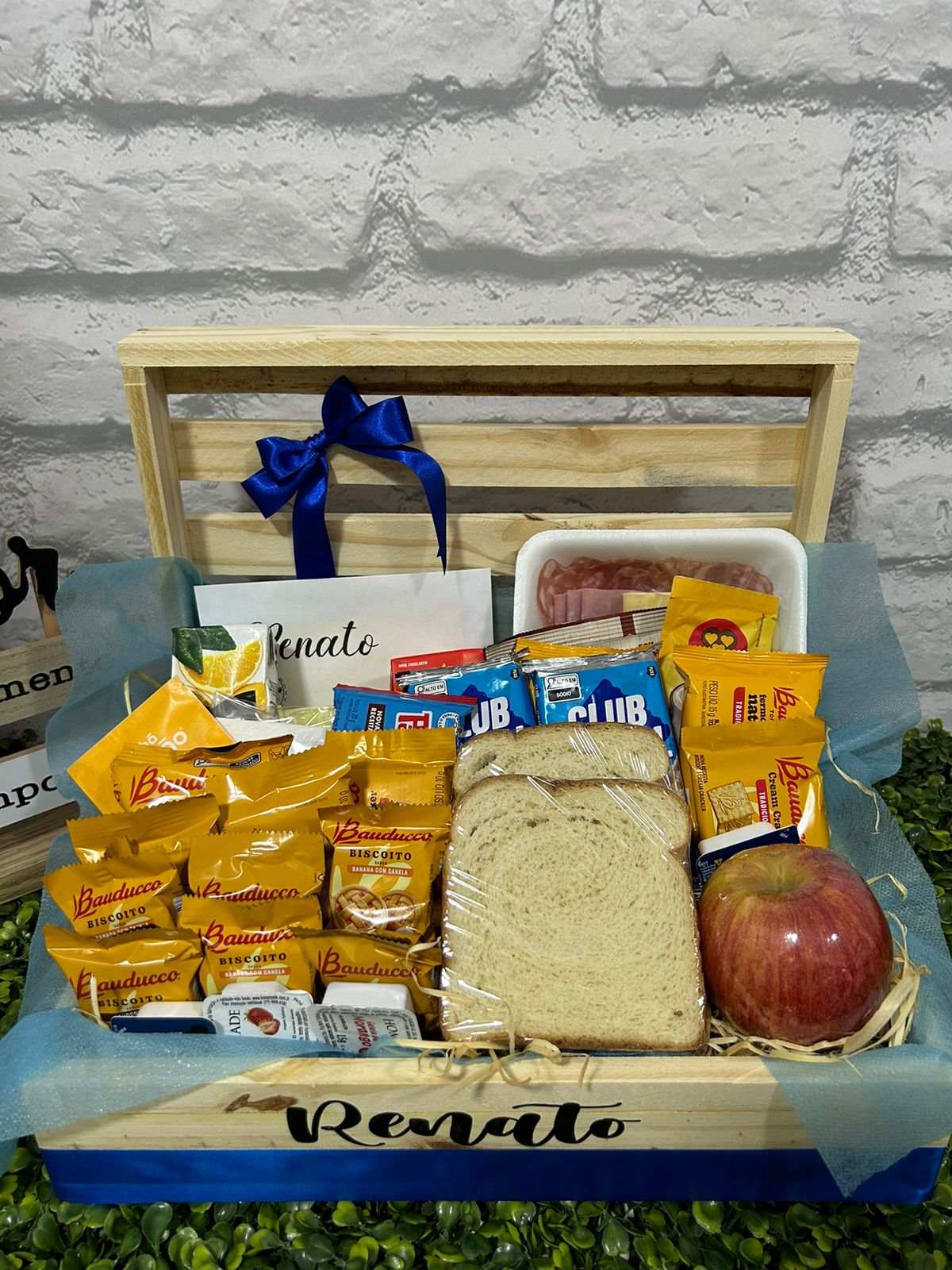 CESTA DE CAF� DA MANH� PENELOPE AZUL