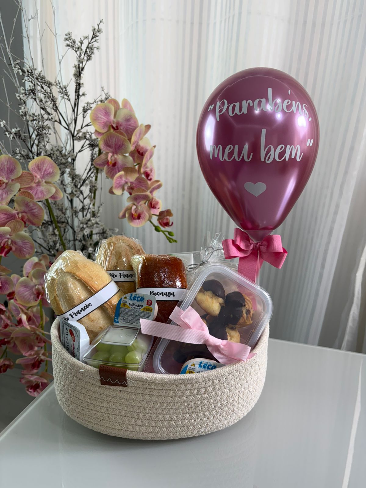 CESTA DE CAF� CESTO DE P�O ROSA